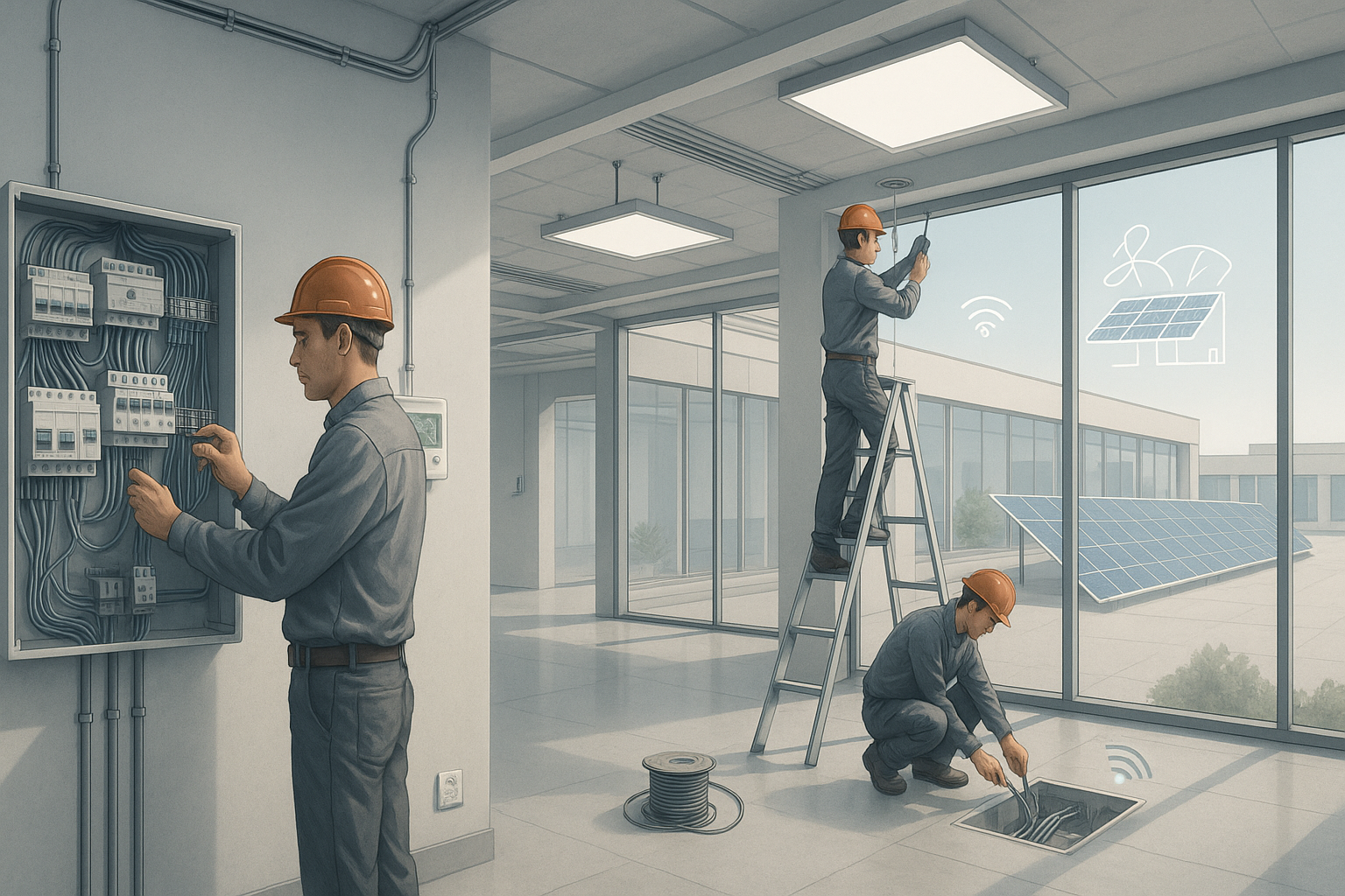 Elektroinstallation in Bayern: Zukunftssichere Sanierung steigert Wert und Sicherheit für Gewerbeimmobilien im Großraum München