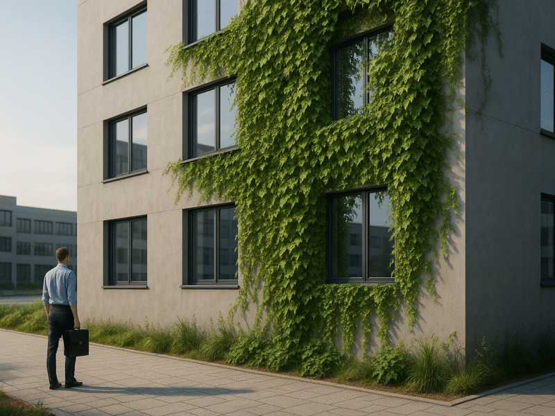 Fassadenbegrünung in Bayern: Energiesparen und Klimaschutz durch neue Gesetze im Gewerbebau optimieren