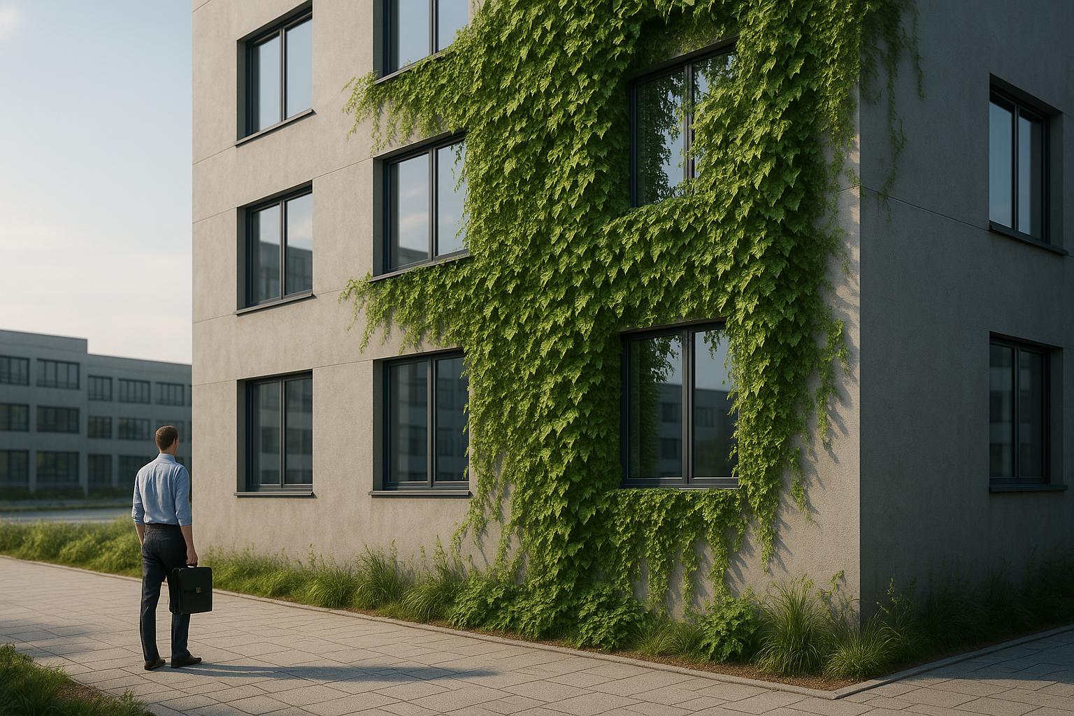 Fassadenbegrünung in Bayern: Energiesparen und Klimaschutz durch neue Gesetze im Gewerbebau optimieren