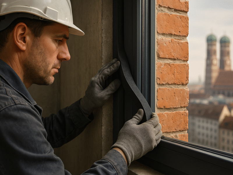 Luftdichte Montage von Fenstern und Türen in Bayern: Neue Anforderungen des Gebäudeenergiegesetzes für Bauunternehmen und Behörden