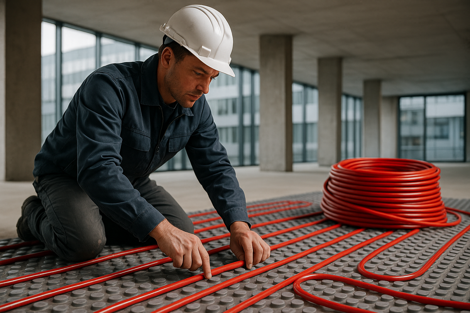 Fußbodenheizung im gewerblichen Bestandsbau: Nass- oder Trockensystem? Entscheidungsgrundlagen für moderne Bauprojekte in Bayern
