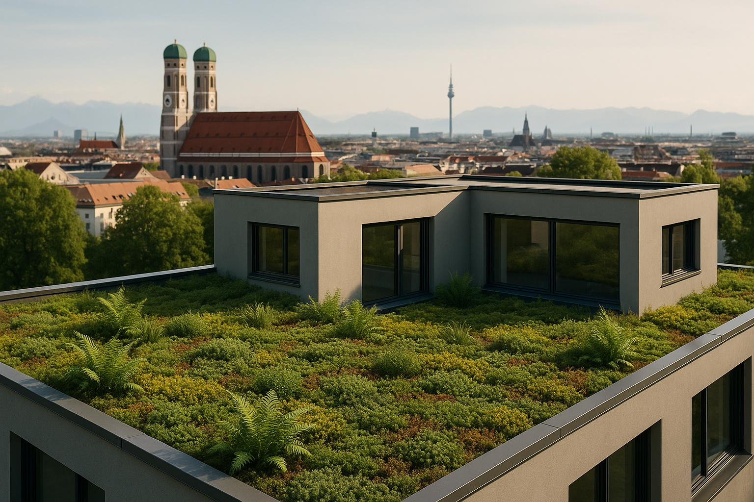 Gründächer in Bayern: Ökologische Effizienz und Wärmeisolierung als Schlüssel zu nachhaltigen Immobilienprojekten in München