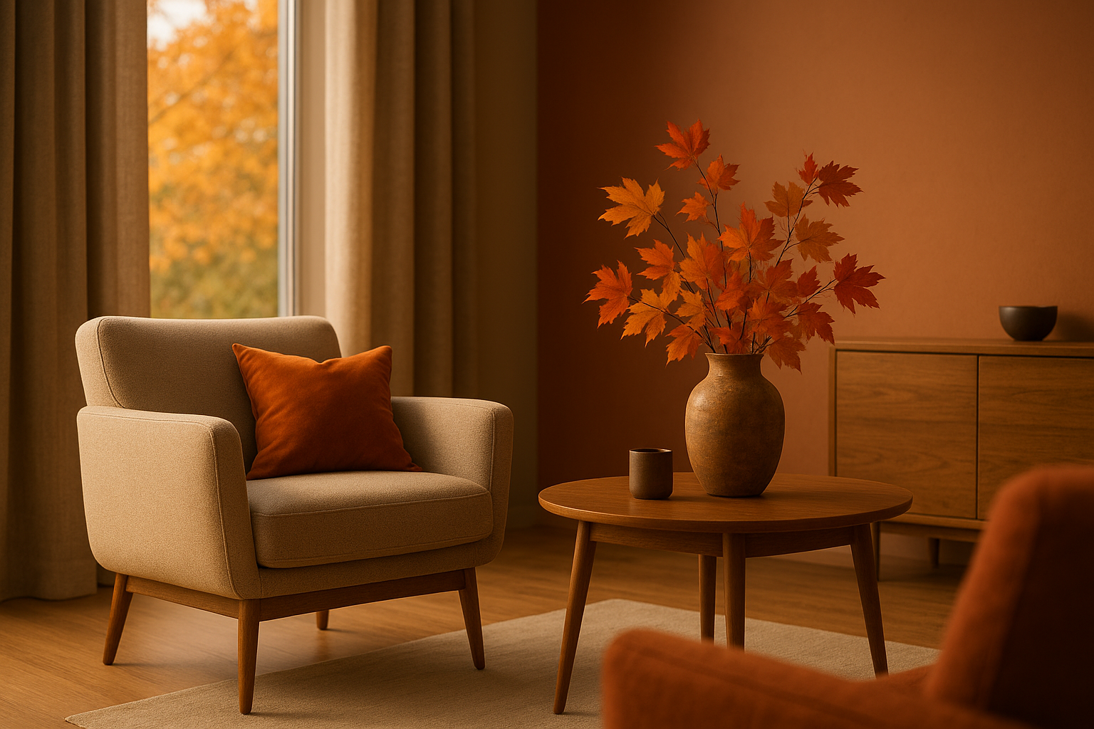 Herbstliche Farbtrends im Innenausbau: Warum warme Farbtöne für Bauprojekte in Bayern entscheidend sind