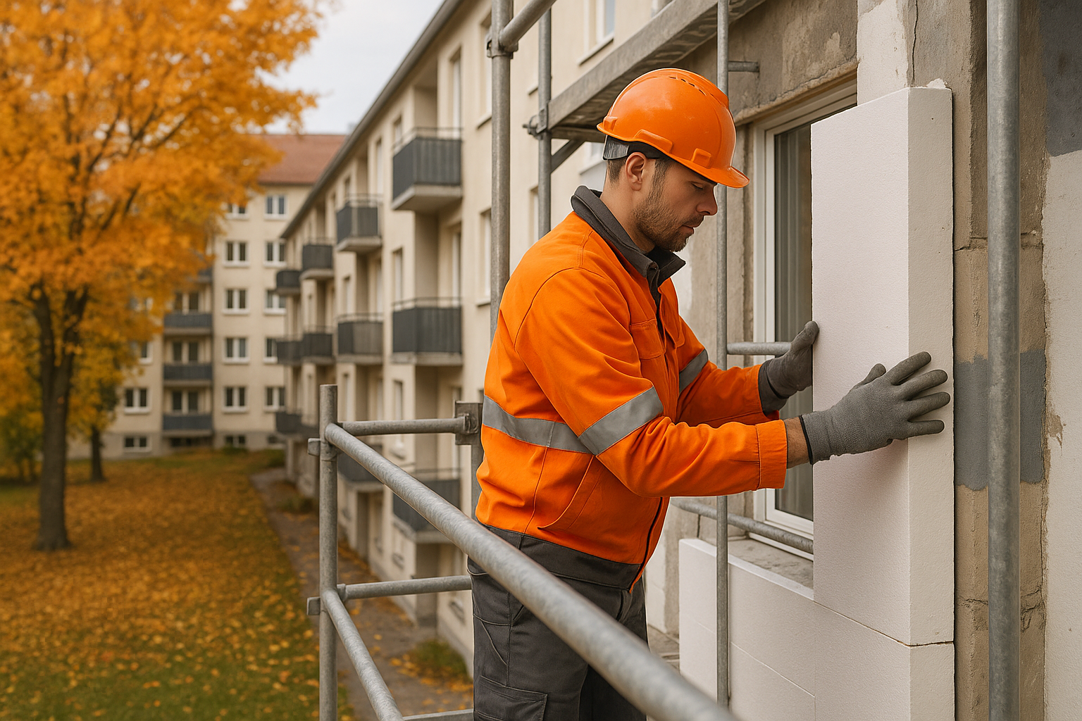 Herbstliche Sanierungsarbeiten in München: Effiziente Modernisierung für Mehrfamilienhäuser im Zuge neuer GEG-Vorschriften