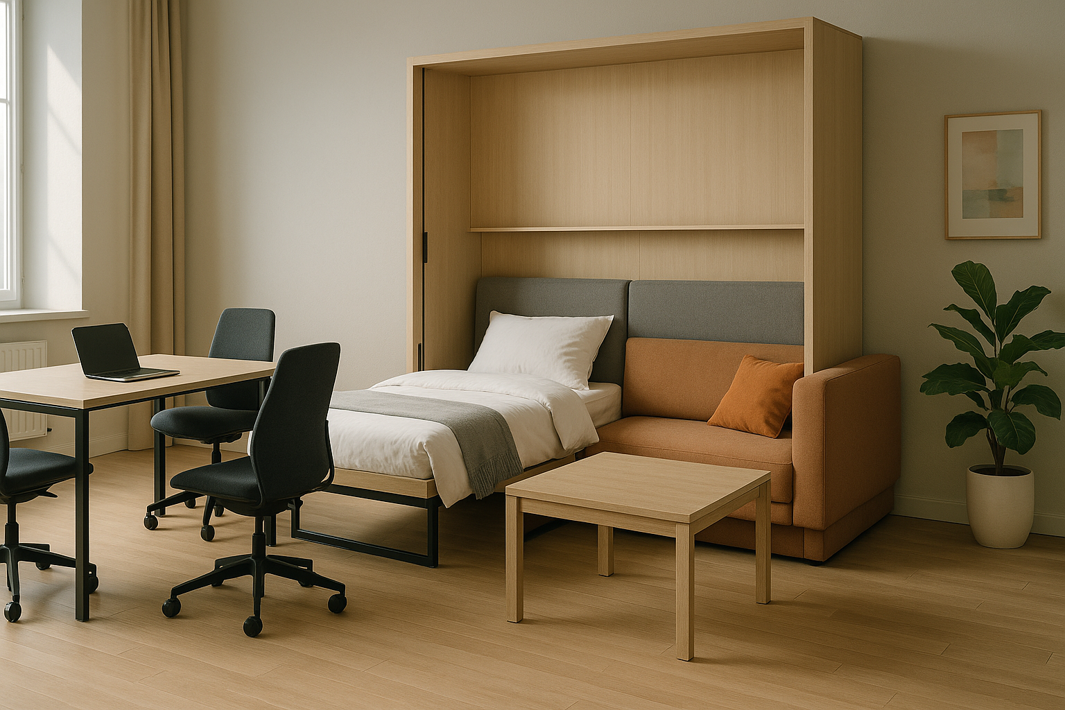 Multifunktionale Möbel in München: Flächeneffizienz steigert Immobilienwert und mindert Raumkosten in Bayerns Bauwirtschaft