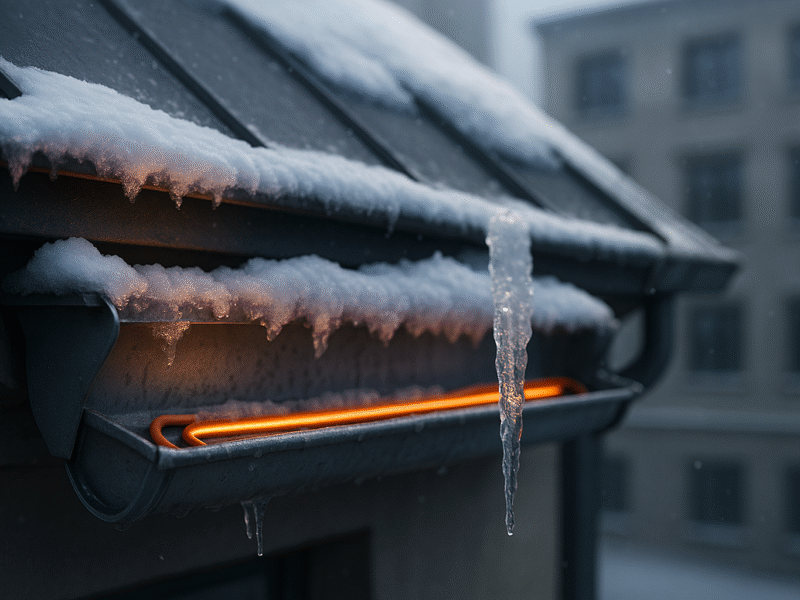 Regenrinnenheizung nachrüsten: So schützen Bauunternehmen in Bayern ihre Immobilien vor kostspieligen Frostschäden und erfüllen neue Energie- und Sicherheitsstandards