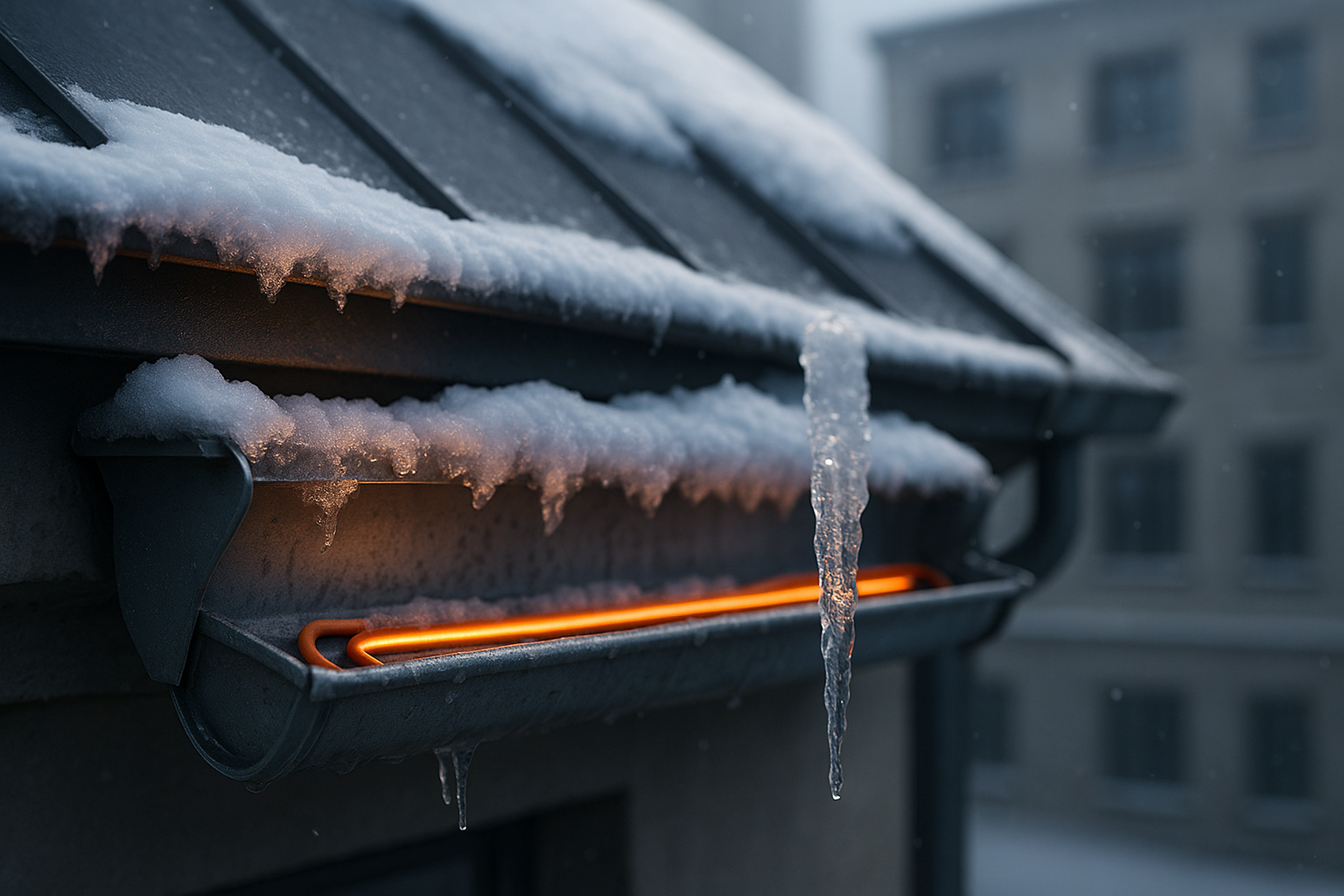 Regenrinnenheizung nachrüsten: So schützen Bauunternehmen in Bayern ihre Immobilien vor kostspieligen Frostschäden und erfüllen neue Energie- und Sicherheitsstandards