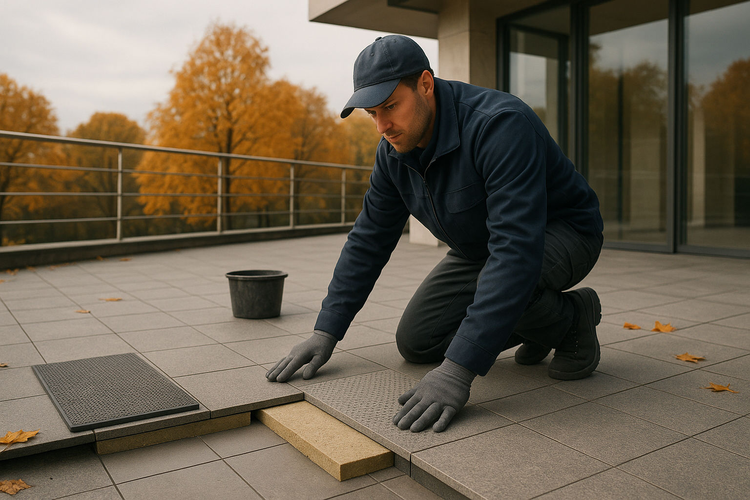 Terrassenrenovierung im Herbst: Rutschschutz und Dämmung als Schlüssel zu Sicherheit und Wertsteigerung für Gewerbeimmobilien in Bayern