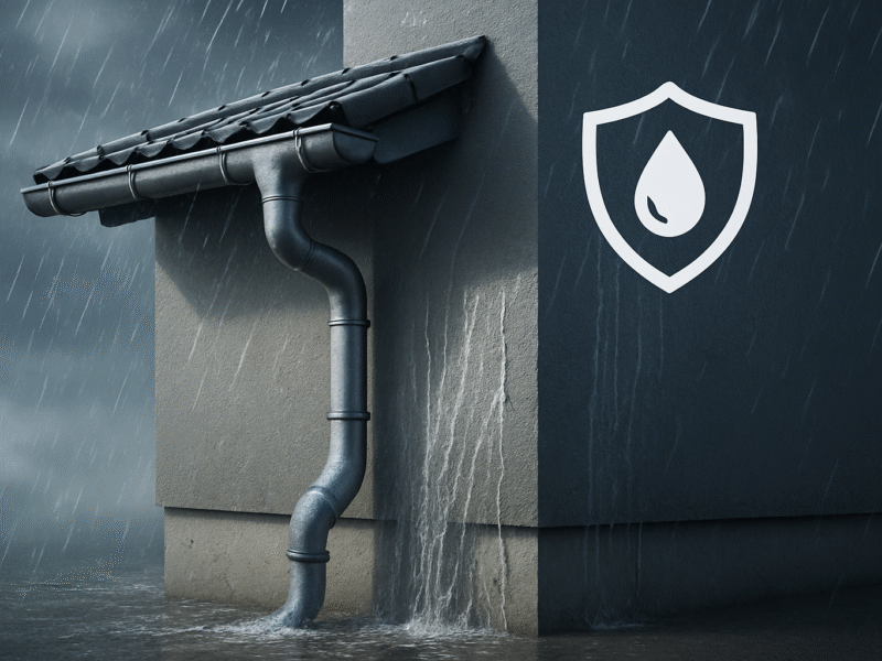 Regenwasserschutz in Bayern: Regelmäßige Fallrohr-Prüfung vermeidet Kosten von Hunderttausenden Euro für Bauunternehmen und Immobilienbesitzer